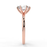 Stunning 2.0 CT Round Moissanite Engagement Ring with Solitaire Design 10