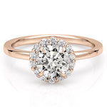 Stunning 0.50-1.50 CT Round Moissanite Engagement Ring With Halo Design 7