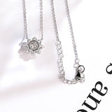 0.50 TCW Round Moissanite Diamond Halo Pendant Necklace in Solid Gold 8