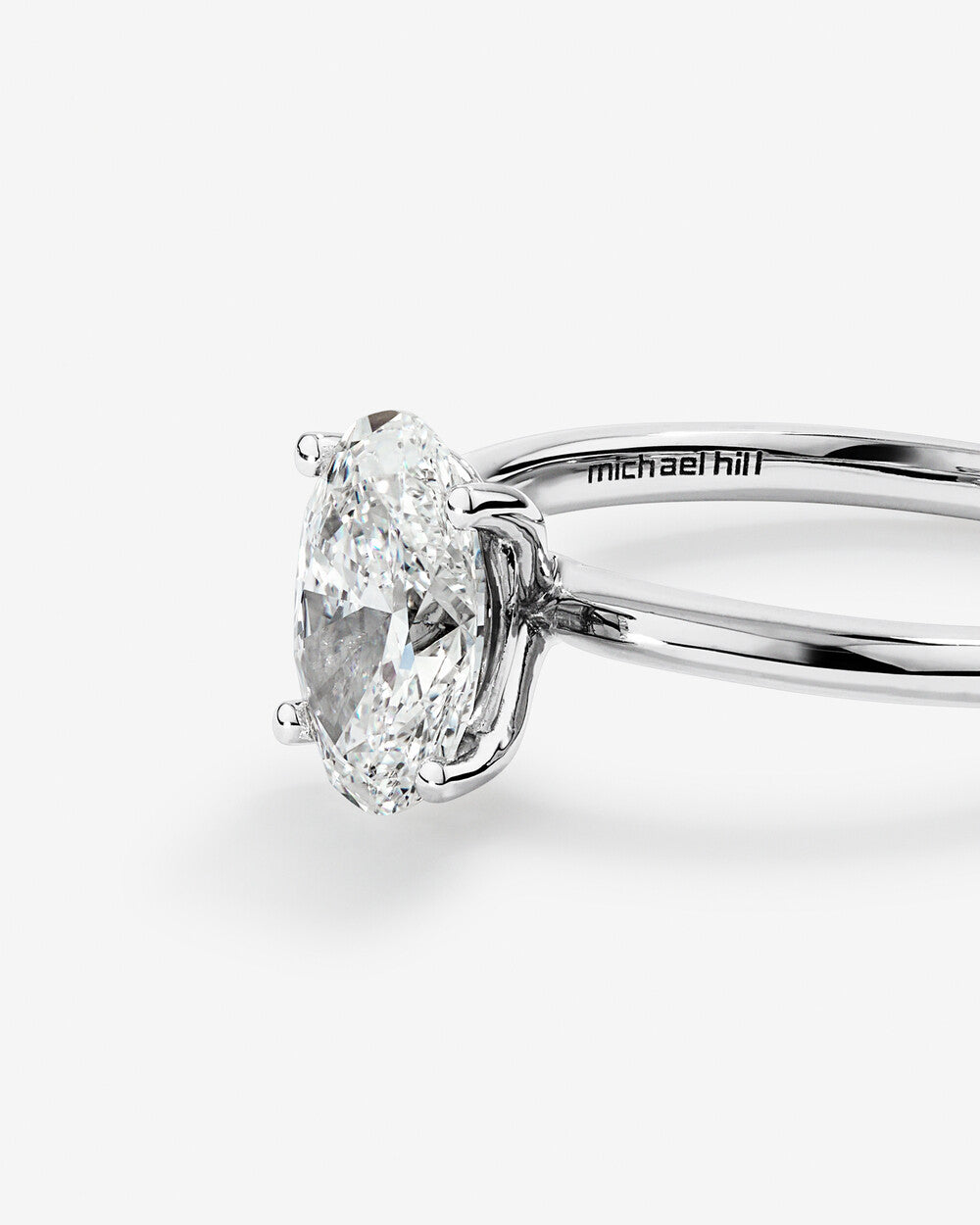 Stunning 1.25 CT Oval Moissanite Engagement with Ring Solitaire Design 5