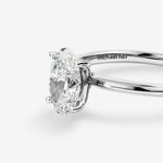 Stunning 1.25 CT Oval Moissanite Engagement with Ring Solitaire Design 5