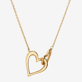 Round Cut Cubic Zirconia in 925 Sterling Silver Necklace 4