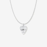 Round Cut Cubic Zirconia in 925 Sterling Silver Necklace 1