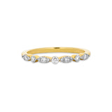 Stunning 0.22 TCW Round Moissanite Stones Half Eternity Wedding Bands 7