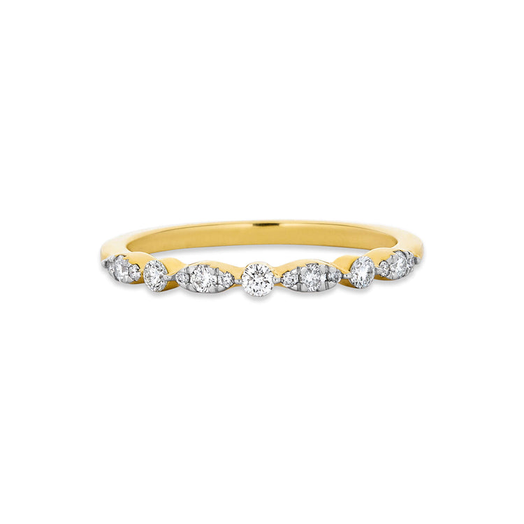 Stunning 0.22 TCW Round Moissanite Stones Half Eternity Wedding Bands 7