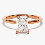 Stunning 1.50 CT Radiant Moissanite Engagement Ring with Solitaire Design 5