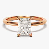 Stunning 1.50 CT Radiant Moissanite Engagement Ring with Solitaire Design 5