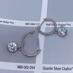 Round Cut Cubic Zirconia in 925 Sterling Silver Earrings 7