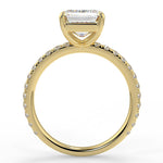 Stunning 2.53 CT Emerald Moissanite Engagement Ring with Pave Design 3