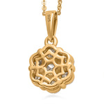 Round Cut Cubic Zirconia in 925 Sterling Silver Necklace 5