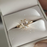 Stunning 1 CT Oval Moissanite Engagement Ring with Solitaire Design