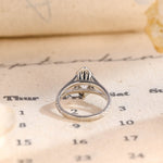 Stunning 1.0 CT Marquise Cut Moissanite Engagement Ring with Halo Split Shank Pave Design 7