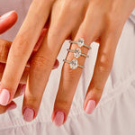 Stunning 1.0-2.0 CT Oval Moissanite Engagement Ring with Pave Design 5