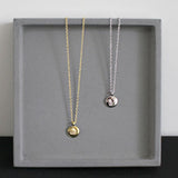 Round Cut Cubic Zirconia in 925 Sterling Silver Necklace 6