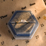 Stunning 0.8 CT Pear Moissanite Engagement Ring With East-West Solitaire Design 10