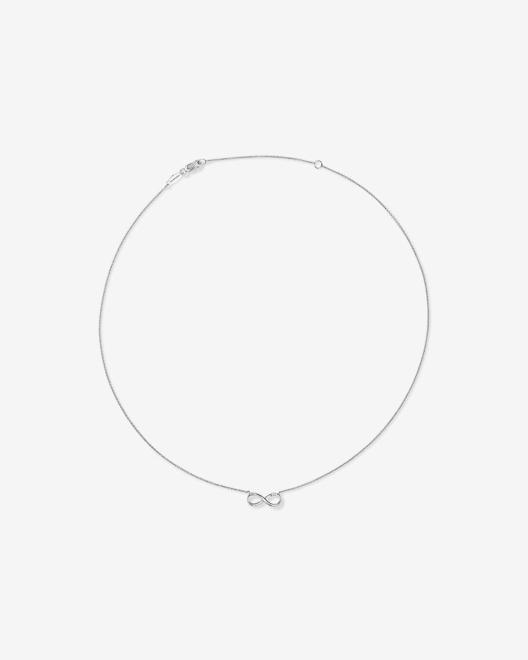 Round Cut Cubic Zirconia in 925 Sterling Silver Necklace 3