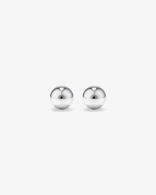 Round Cut Cubic Zirconia in 925 Sterling Silver Earrings 2