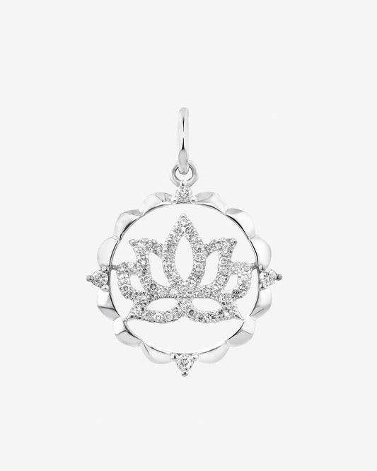 Round Cut Cubic Zirconia in 925 Sterling Silver Necklace 1