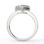 Stunning 2.0 CT Asscher Moissanite Engagement Ring with Pave Design 6