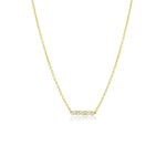 0.10 CT Marquise & Round Moissanite Diamond Cluster Pendant Necklace in Solid Gold 3