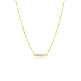 0.10 CT Marquise & Round Moissanite Diamond Cluster Pendant Necklace in Solid Gold 3