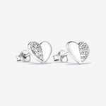 Round Cut Cubic Zirconia in 925 Sterling Silver Earrings 3