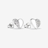 Round Cut Cubic Zirconia in 925 Sterling Silver Earrings 3