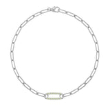 0.42 TCW Round Peridot Lab Made Diamond- August Birthstone Bracelet 9