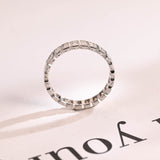 Stunning 0.5 TCW Radiant Moissanite Stones Full Eternity Wedding Band 9