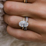 Oval Cut Solitaire Style Cubic Zirconia in 925 Sterling Silver Ring 4