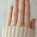 Stunning 1 CT Round Moissanite Engagement Ring With Three Stone Design 8