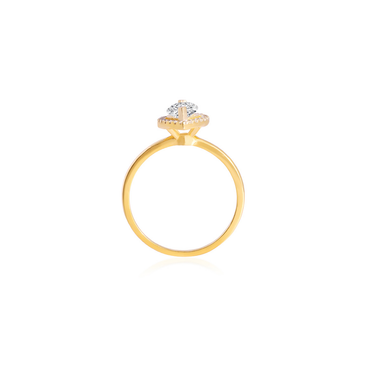 Stunning 1.0 CT Marquise Moissanite Engagement Ring with Halo Design 2