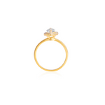 Stunning 1.0 CT Marquise Moissanite Engagement Ring with Halo Design 2