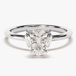 Stunning 1.5 CT Heart Moissanite Engagement Ring with Solitaire Design 4