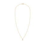 0.41 TCW Round Opal Lab Made Diamond- October Birthstone Necklace 4