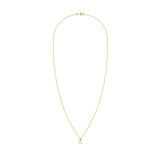 0.41 TCW Round Opal Lab Made Diamond- October Birthstone Necklace 4