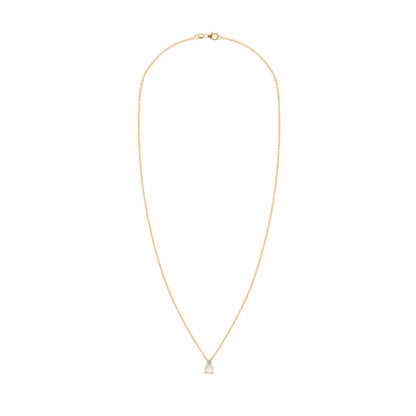 0.41 TCW Round Opal Lab Made Diamond- October Birthstone Necklace 4