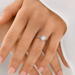 Stunning 1.25 CT Round Moissanite Engagement Ring Solitaire Design 4