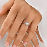 Stunning 1.25 CT Round Moissanite Engagement Ring Solitaire Design 4