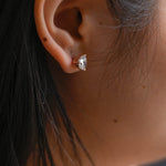 1.0 TCW Heart Cut Moissanite Stud Earrings in Gold 4