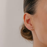 Mini Heart Earrings in Gold 2