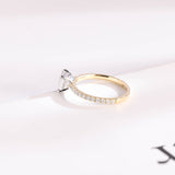 Stunning 0.5 - 1.5 CT Princess Moissanite Engagement Ring with Pave Design 10