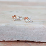 0.34 TCW Baguette Cut Moissanite Stud Earrings