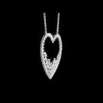 Round Cut Cubic Zirconia in 925 Sterling Silver Necklace 11