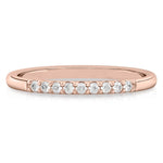Stunning 0.10 TCW Round Moissanite Stones Half Eternity Wedding Bands 7
