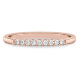 Stunning 0.10 TCW Round Moissanite Stones Half Eternity Wedding Bands 7