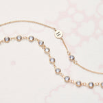 0.25 CT Round Aquamarine Lab Made Diamond- March Birthstone Bracelet 5