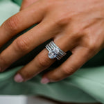 Round Cut Solitaire Style Cubic Zirconia in 925 Sterling Silver Ring 7