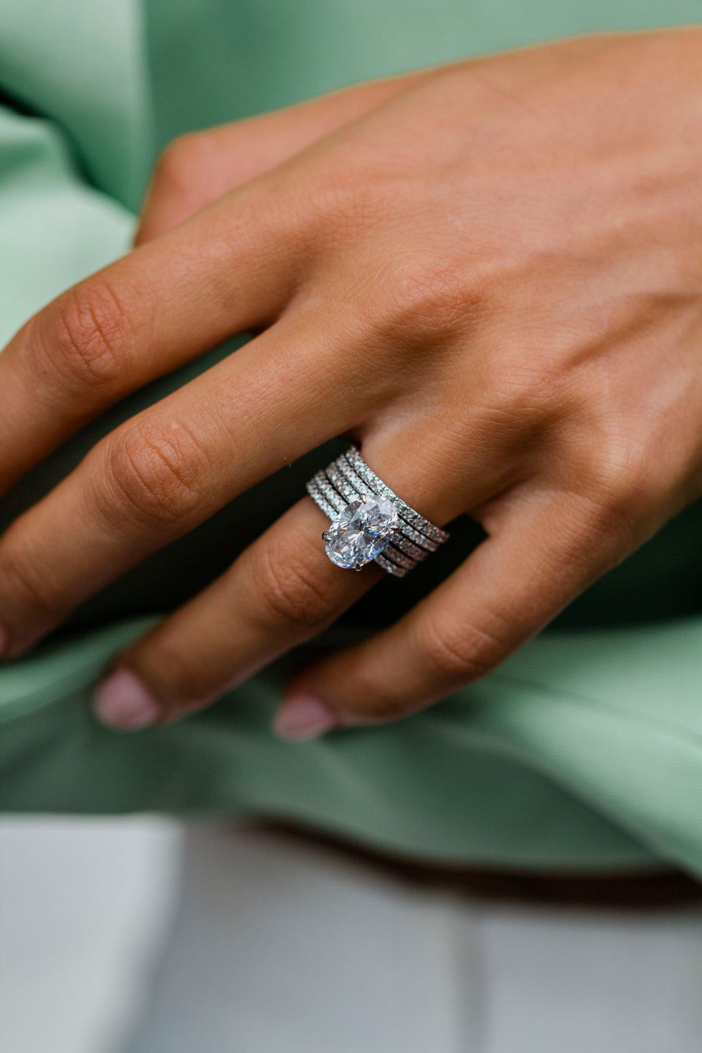 Round Cut Solitaire Style Cubic Zirconia in 925 Sterling Silver Ring 7