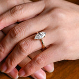 Stunning 2.0 CT Marquise Cut Moissanite Engagement Ring with Solitaire Design 10
